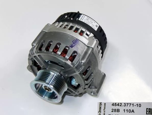 Генератор КАМАЗ дв.740.60, 740.70, 740.50 ЕВРО-3, 4 (6-ручьевой шкив 5PIN) 28В 125А ELTRA