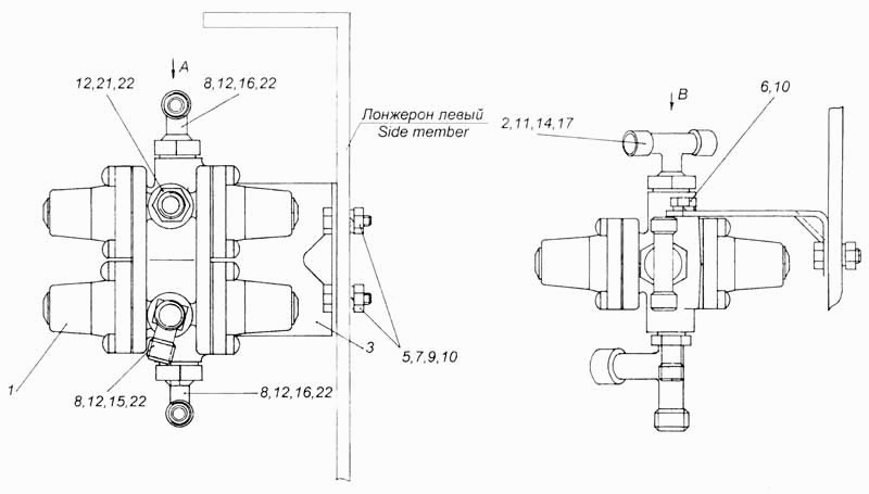 Балансир камаз 43118 схема