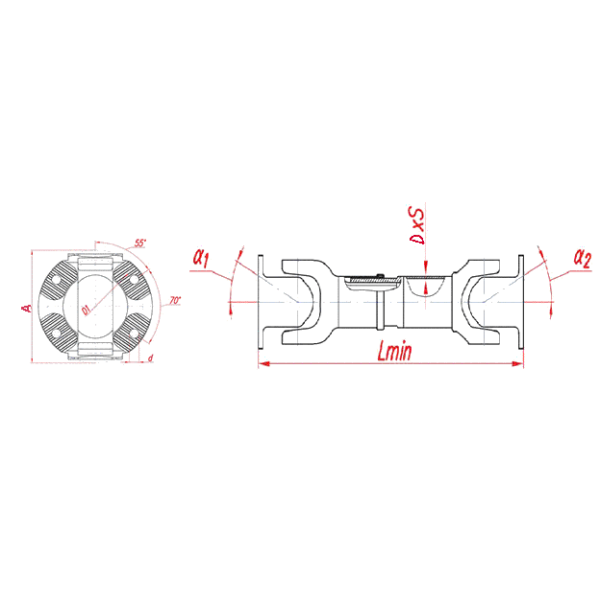 Вал карданный 746 мм — фото 2