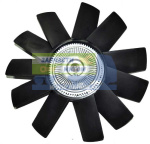 Крыльчатка вентилятора d-410 в сборе с муфтой на дв.CUMMINS ISF2.8 Газель-Бизнес/Next, Foton (11лоп) 020005181-3302-1308060